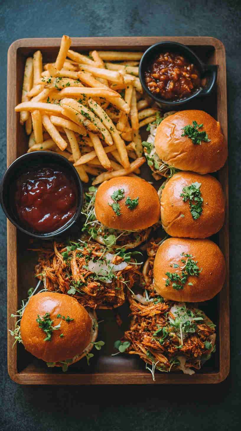 Slow Cooker BBQ Pulled Jackfruit Sliders