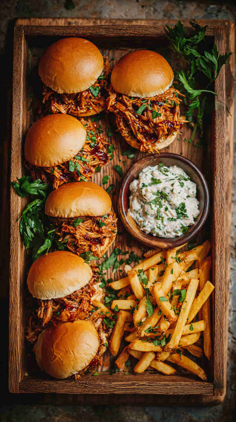 Slow Cooker BBQ Pulled Jackfruit Sliders