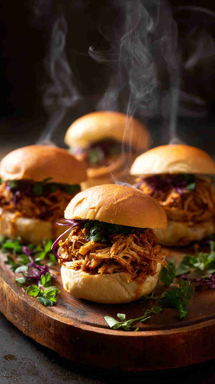 Slow Cooker BBQ Pulled Jackfruit Sliders