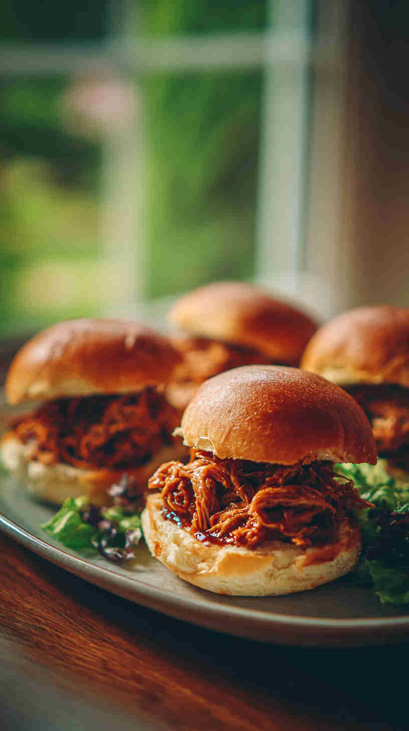 Slow Cooker BBQ Pulled Jackfruit Sliders