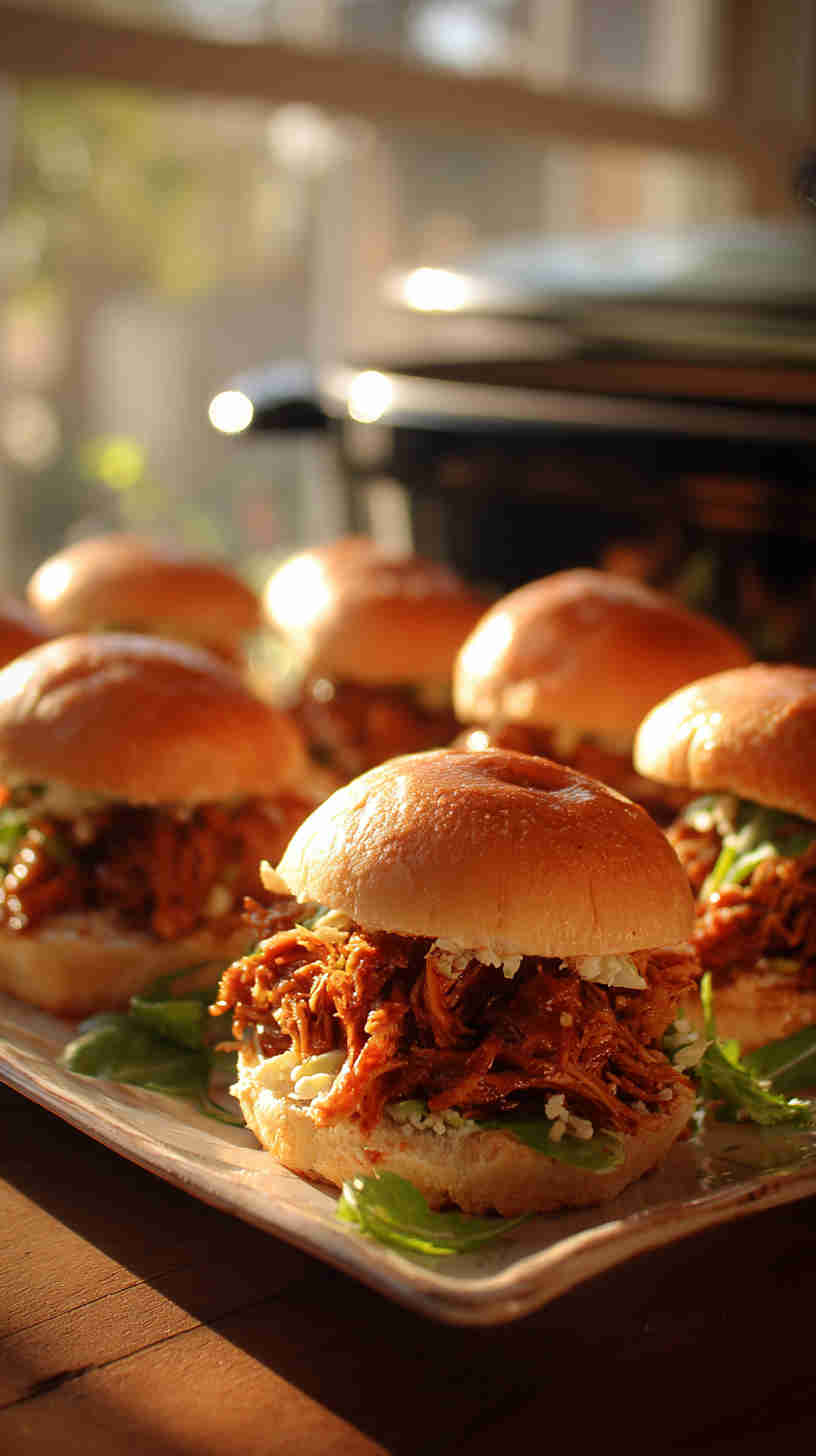 Slow Cooker BBQ Pulled Jackfruit Sliders