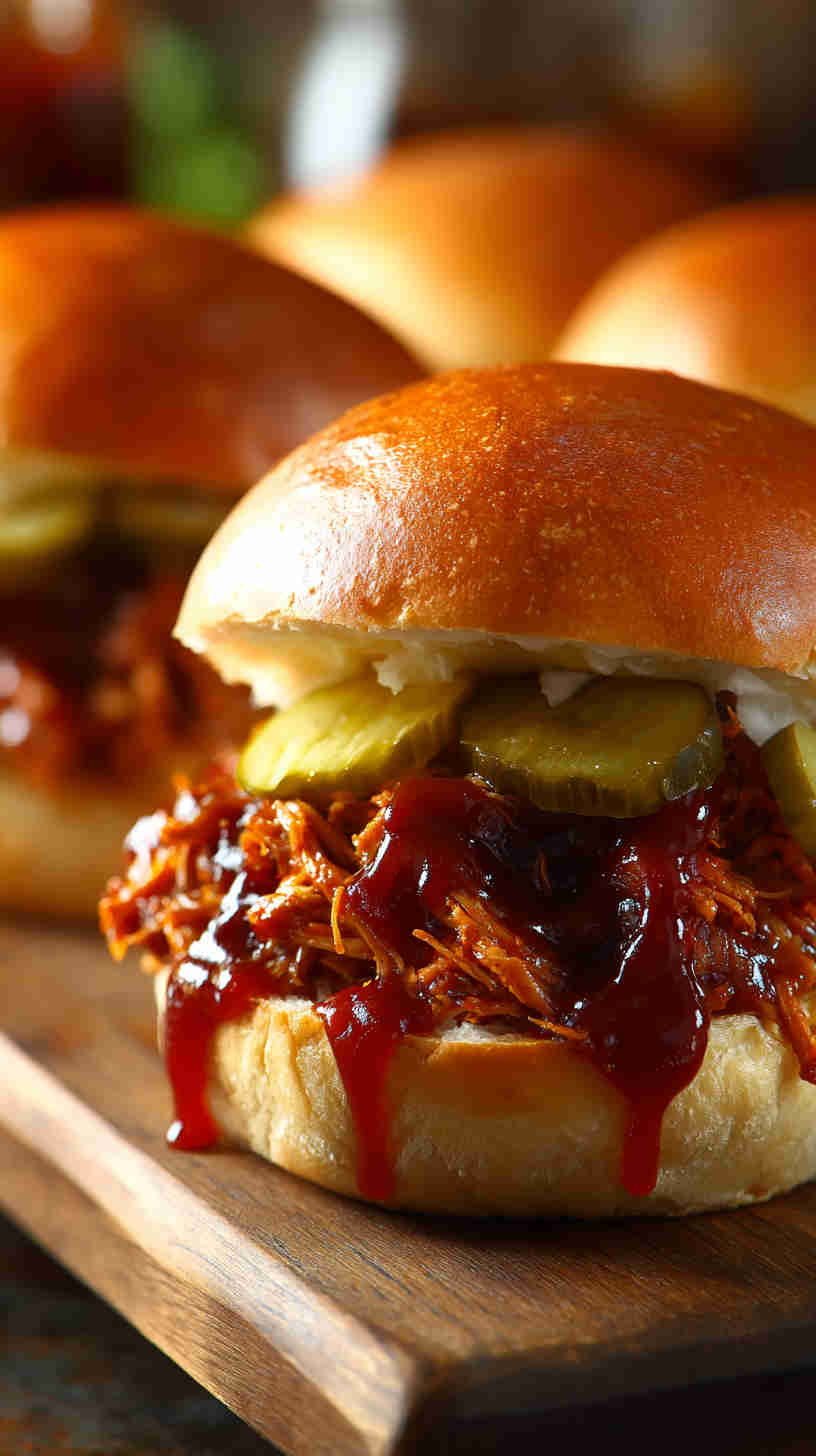 Slow Cooker BBQ Pulled Jackfruit Sliders
