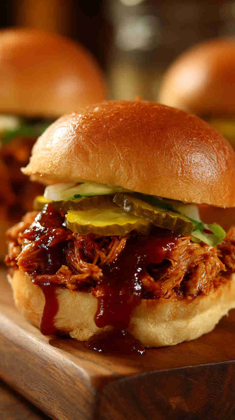 Slow Cooker BBQ Pulled Jackfruit Sliders