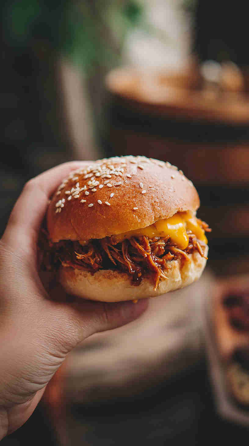 Slow Cooker BBQ Pulled Jackfruit Sliders