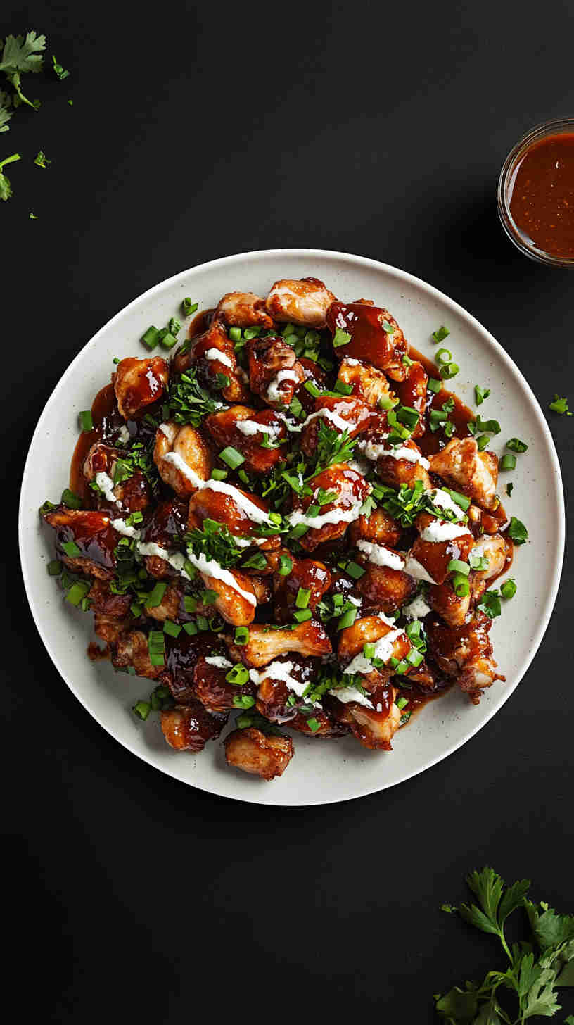 Slow Cooker BBQ Ranch Chicken