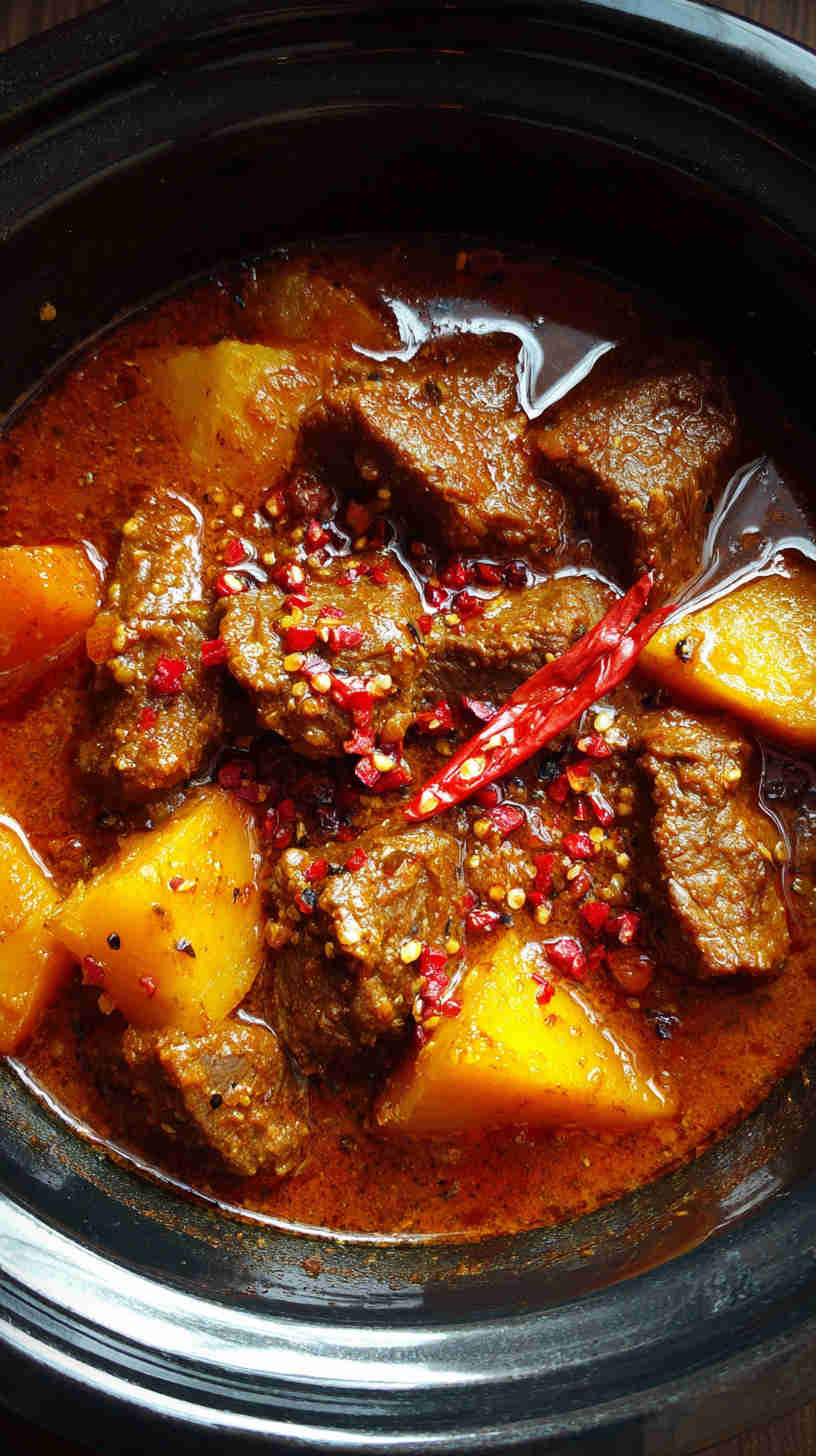 Slow Cooker Beef Vindaloo