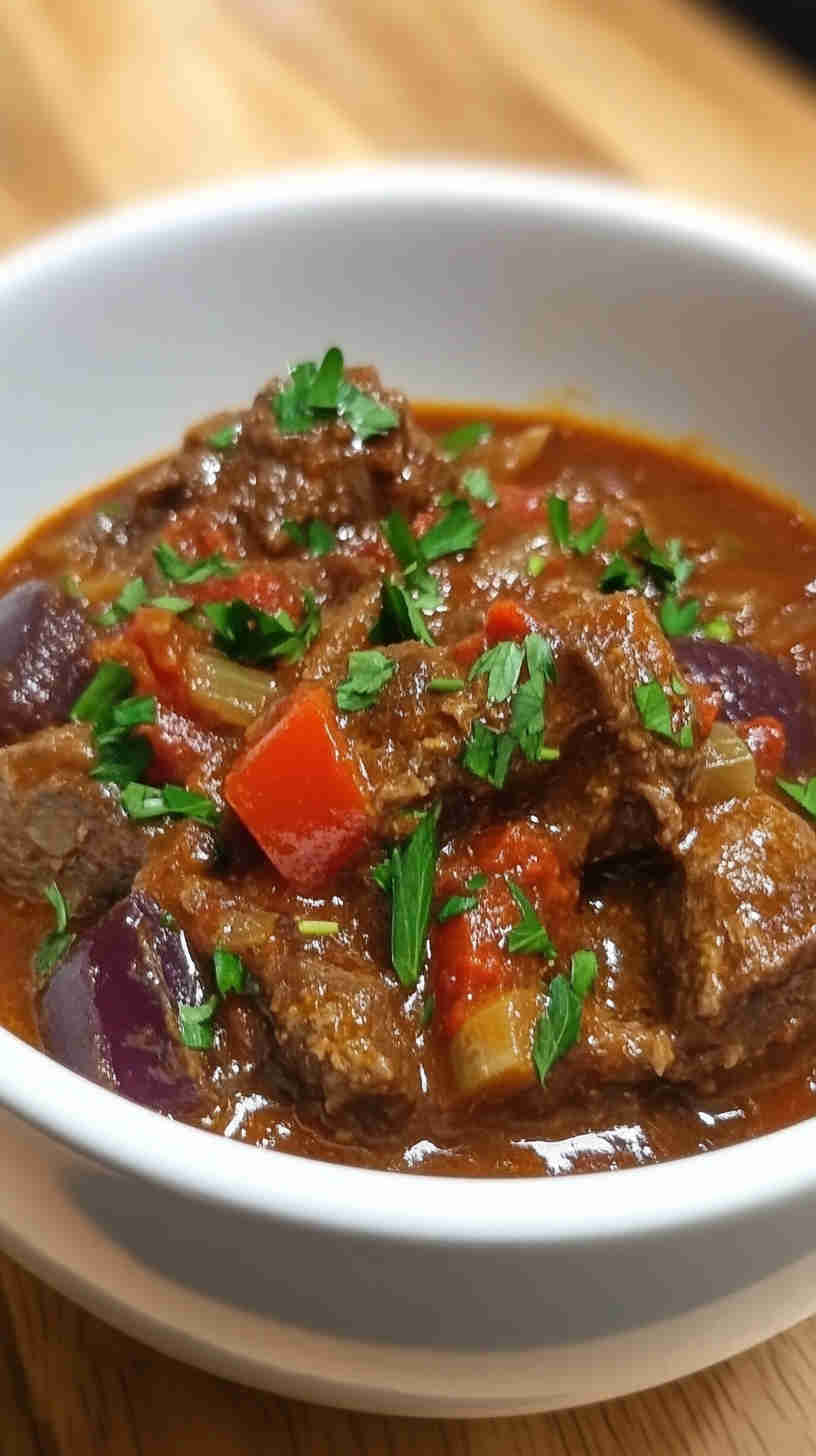 Slow Cooker Beef and Paprika Goulash
