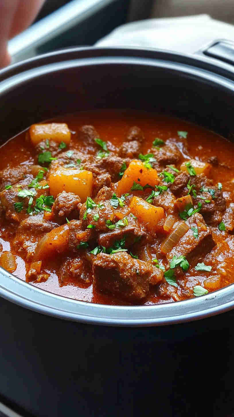 Slow Cooker Beef and Paprika Goulash