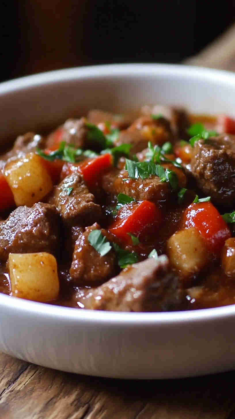 Slow Cooker Beef and Paprika Goulash