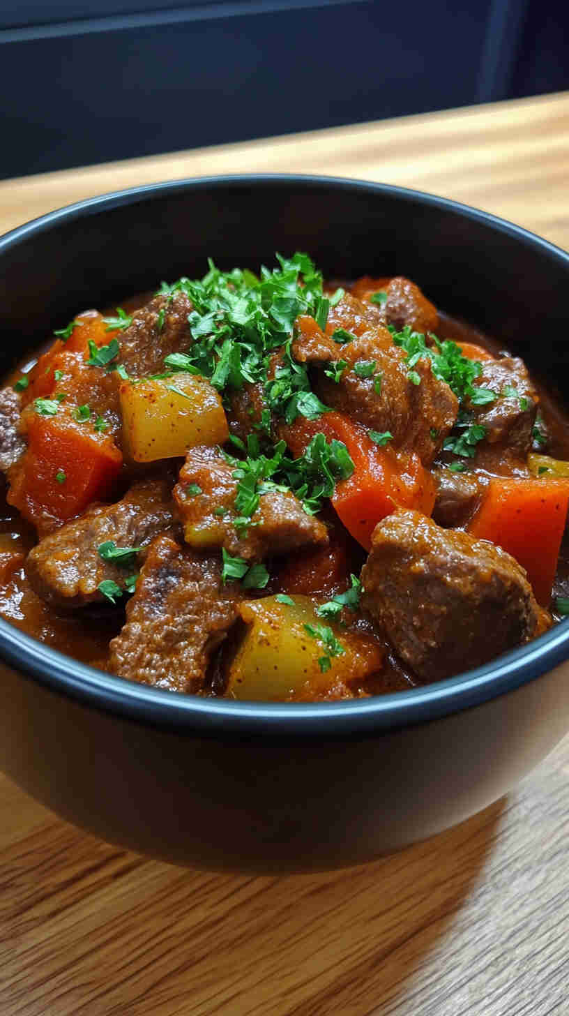 Slow Cooker Beef and Paprika Goulash