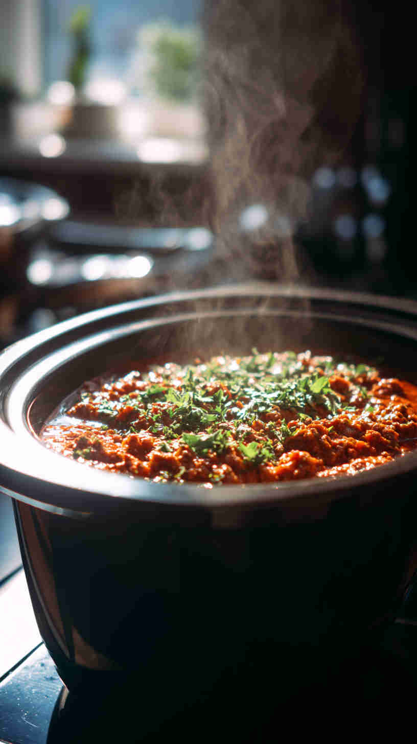Slow Cooker Bolognese Sauce with Beef and Pork