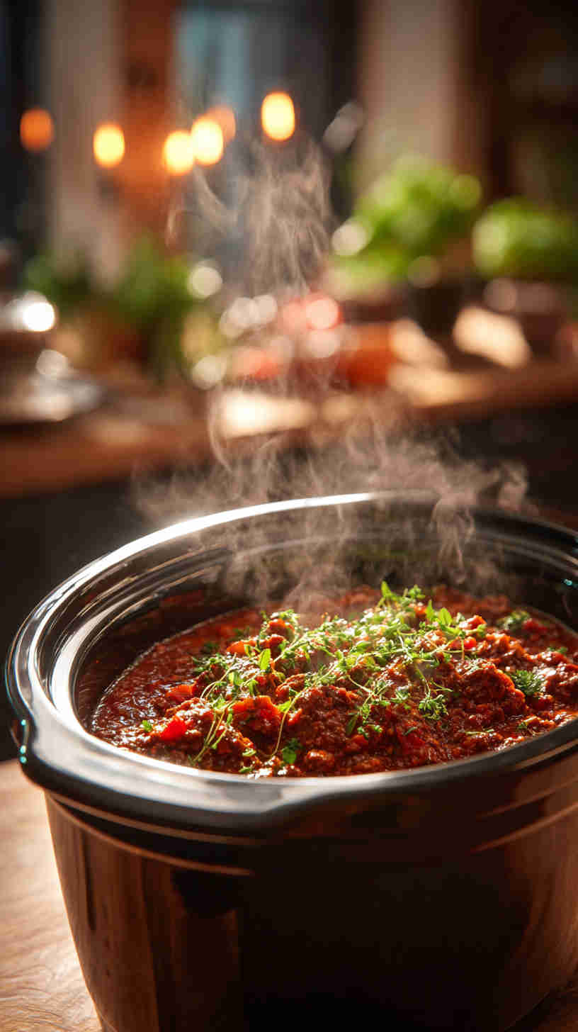 Slow Cooker Bolognese Sauce with Beef and Pork