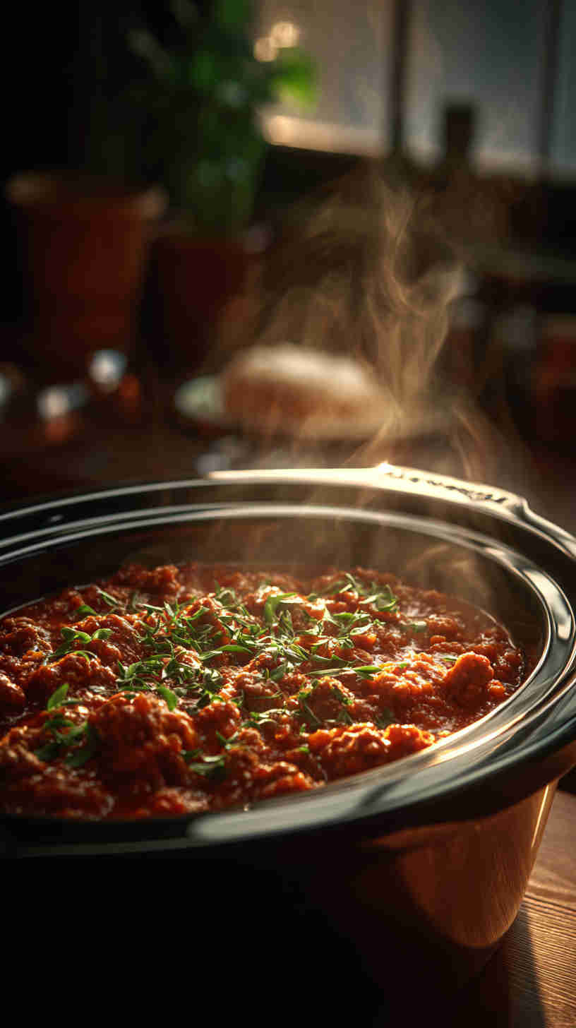 Slow Cooker Bolognese Sauce with Beef and Pork