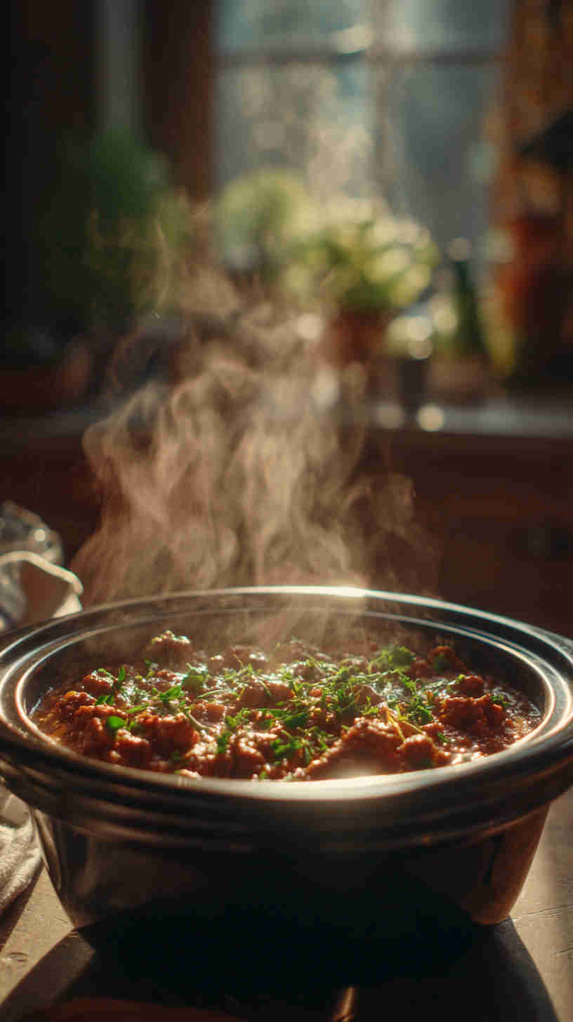 Slow Cooker Bolognese Sauce with Beef and Pork