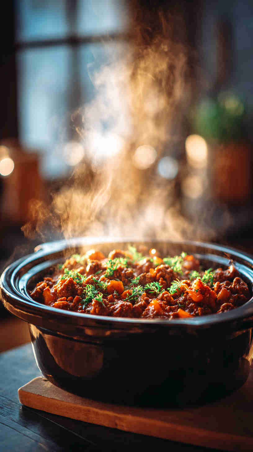 Slow Cooker Bolognese Sauce with Beef and Pork