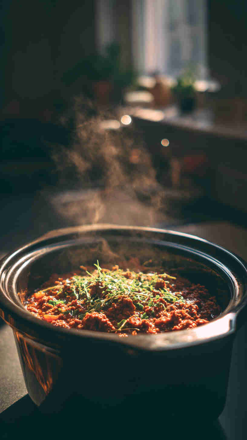 Slow Cooker Bolognese Sauce with Beef and Pork
