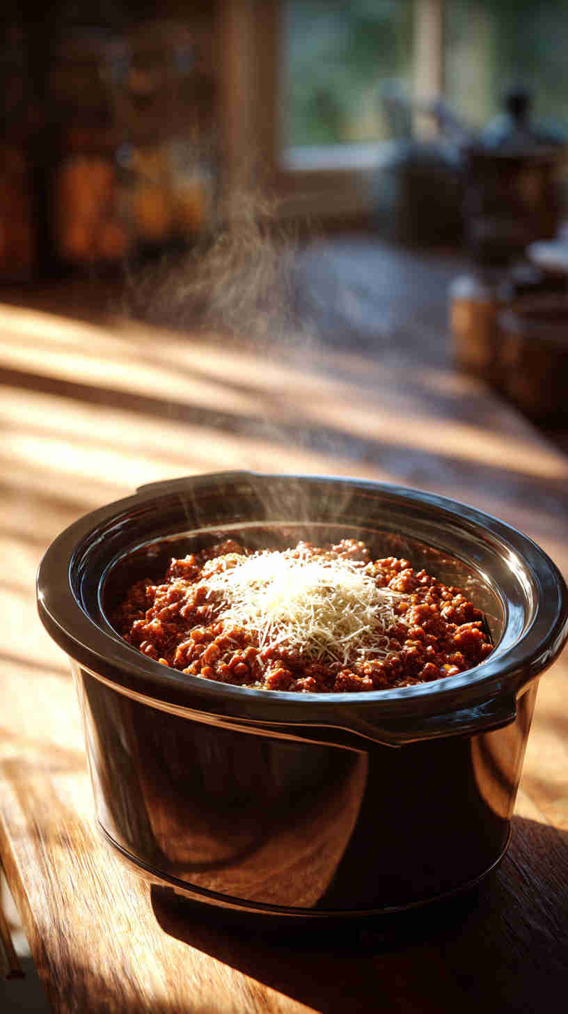 Slow Cooker Bolognese Sauce with Beef and Pork
