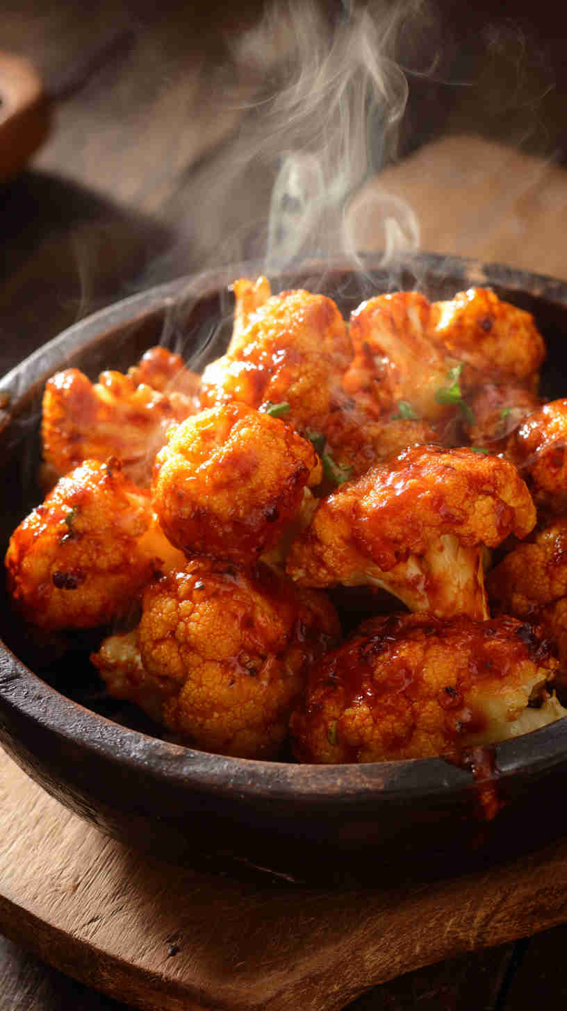 Slow Cooker Buffalo Cauliflower Bites