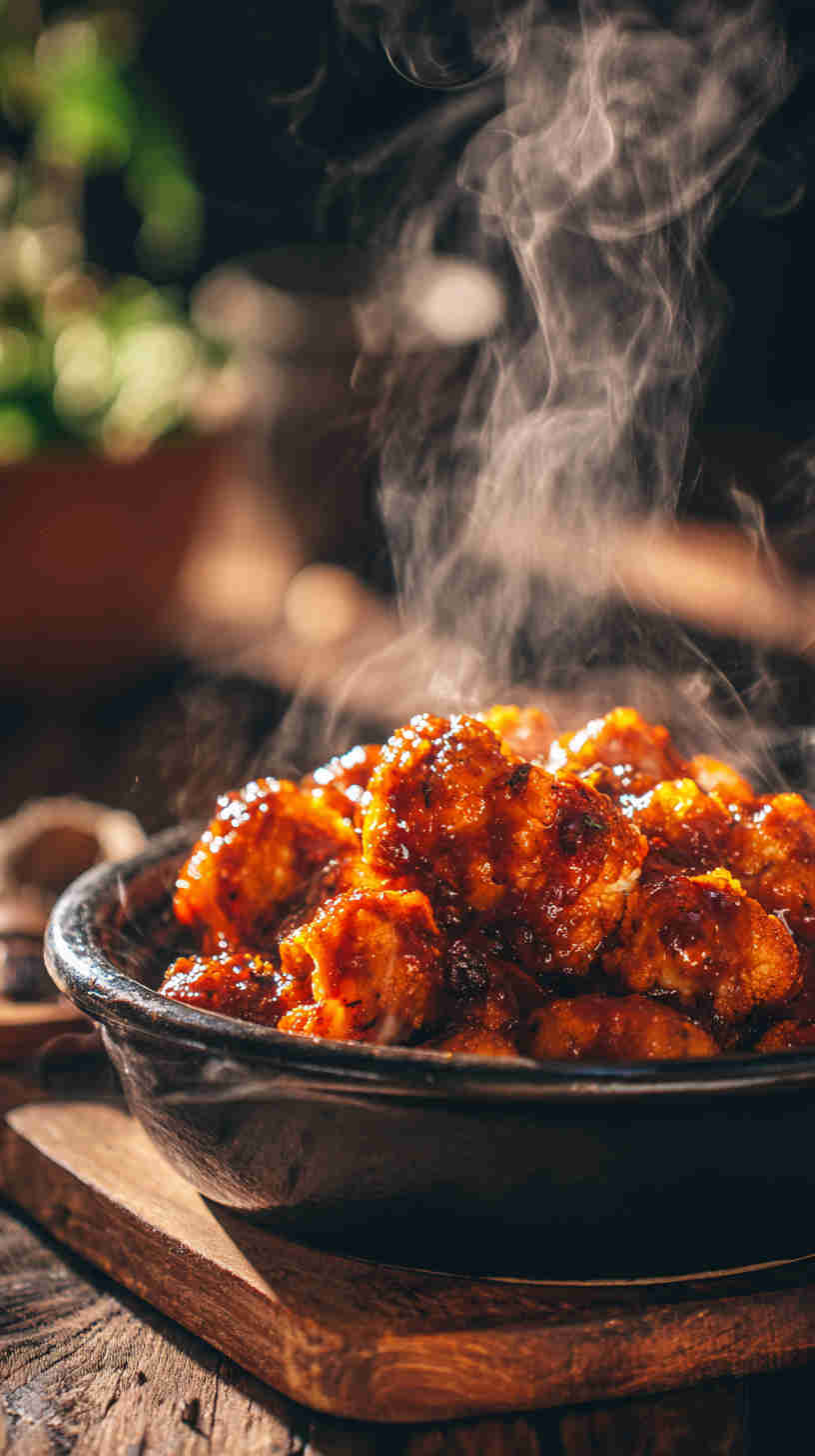 Slow Cooker Buffalo Cauliflower Bites