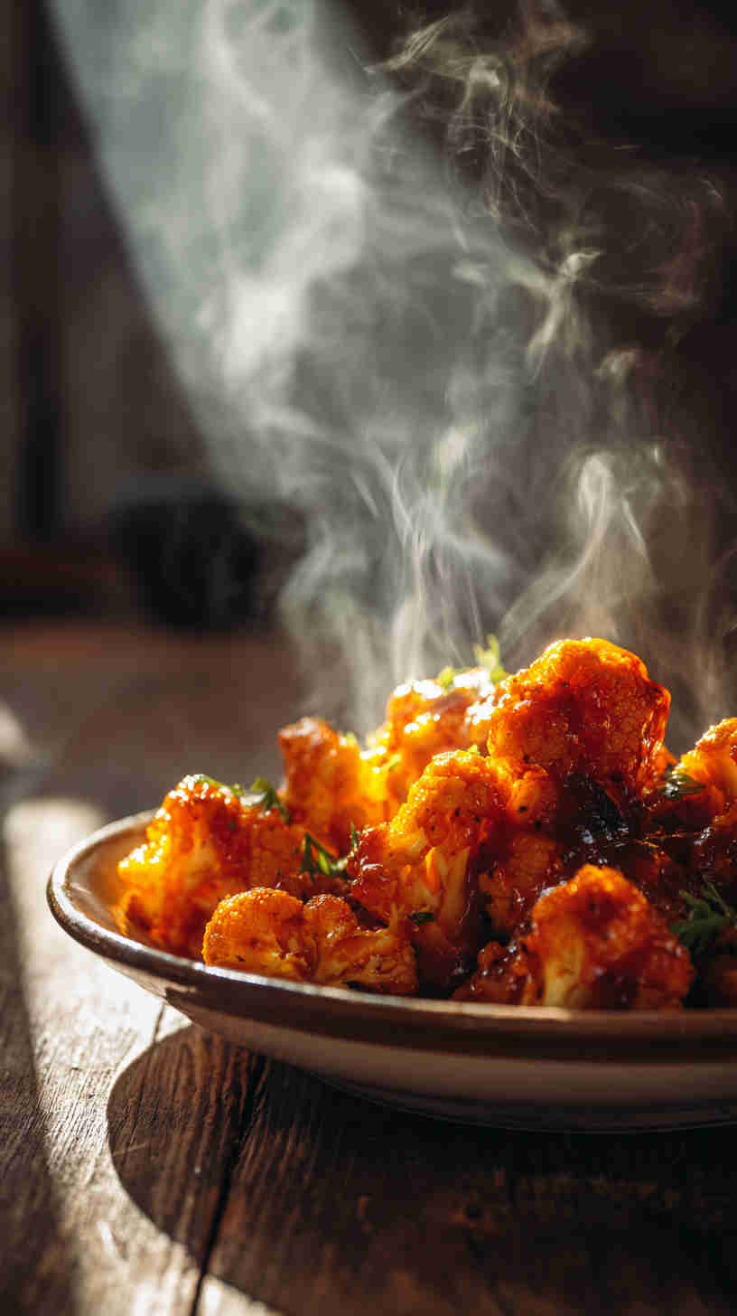Slow Cooker Buffalo Cauliflower Bites