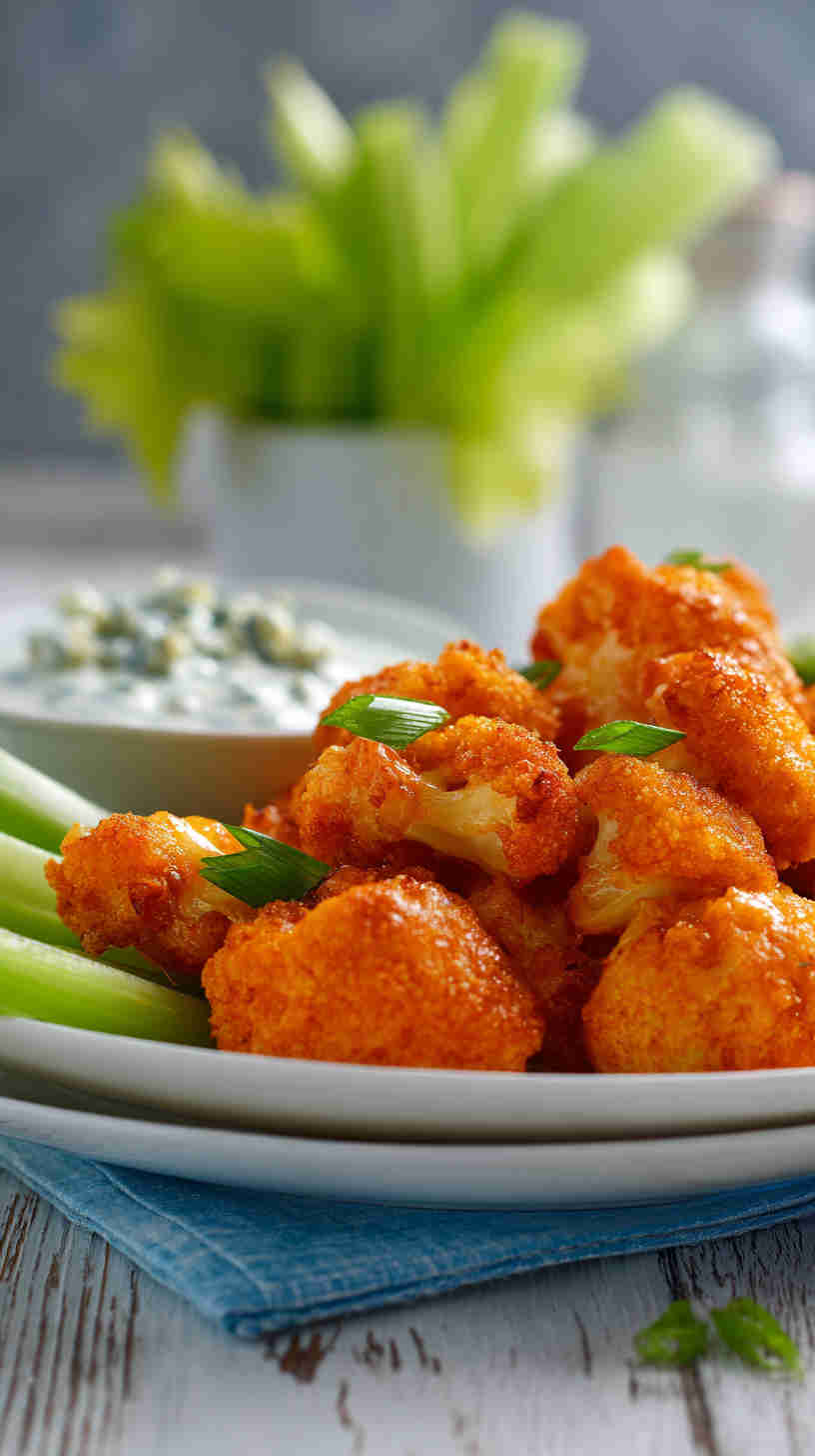 Slow Cooker Buffalo Cauliflower Bites
