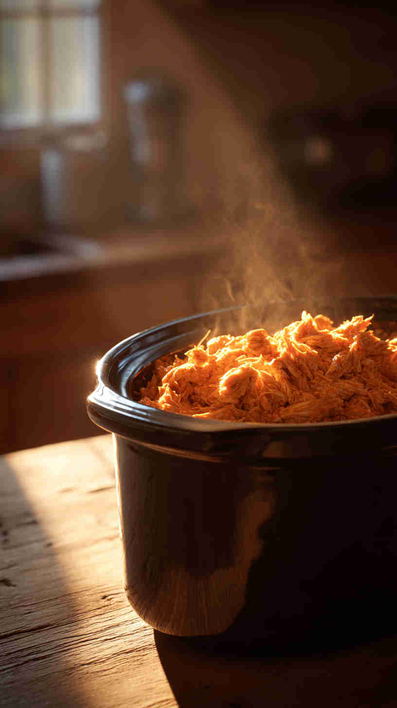 Slow Cooker Buffalo Chicken Taco Filling