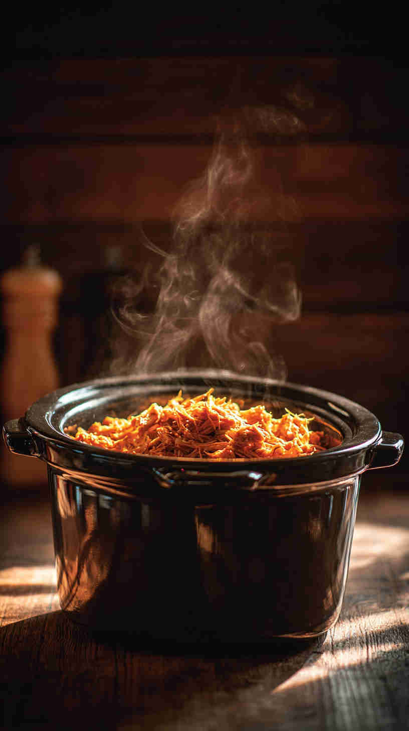 Slow Cooker Buffalo Chicken Taco Filling