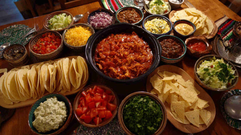 Slow Cooker Buffalo Chicken Taco Filling