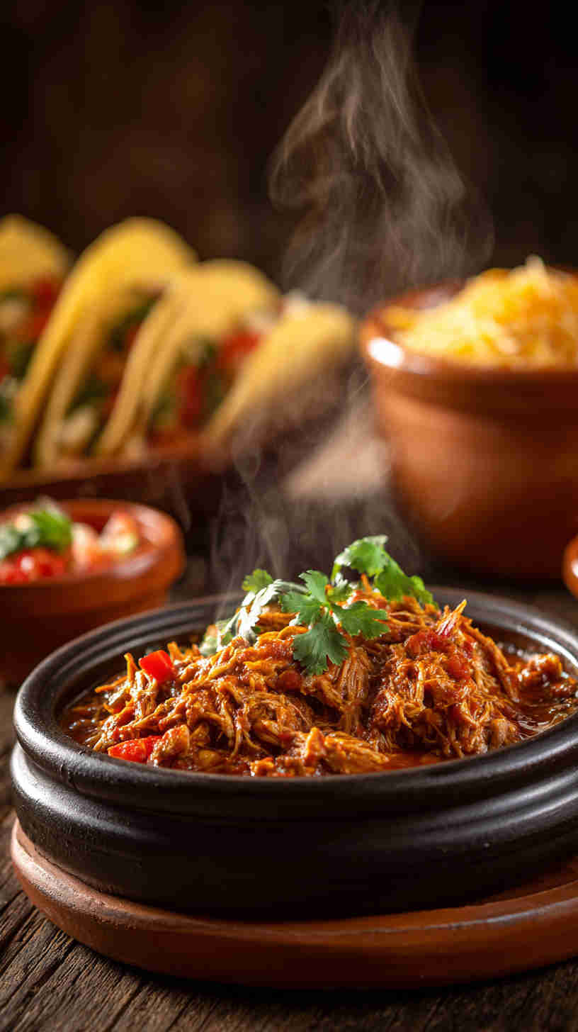 Slow Cooker Buffalo Chicken Taco Filling