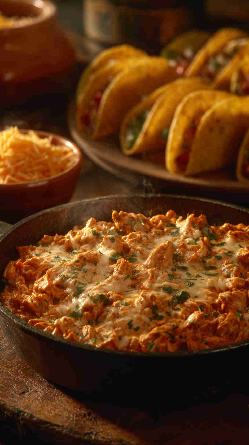 Slow Cooker Buffalo Chicken Taco Filling