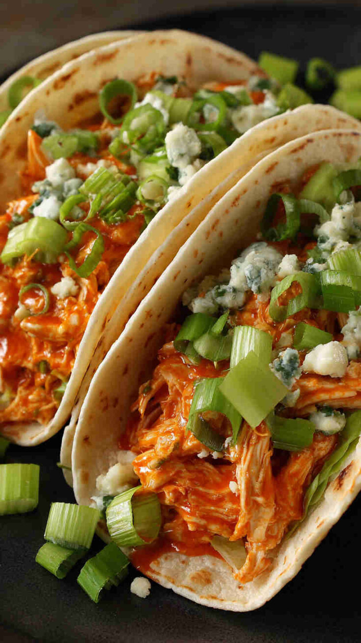 Slow Cooker Buffalo Chicken Taco Filling