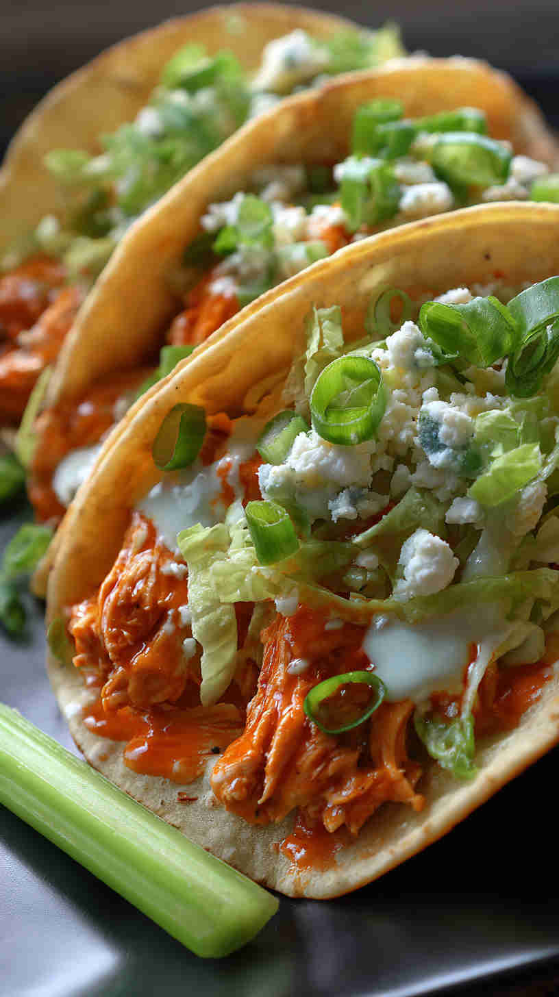 Slow Cooker Buffalo Chicken Taco Filling