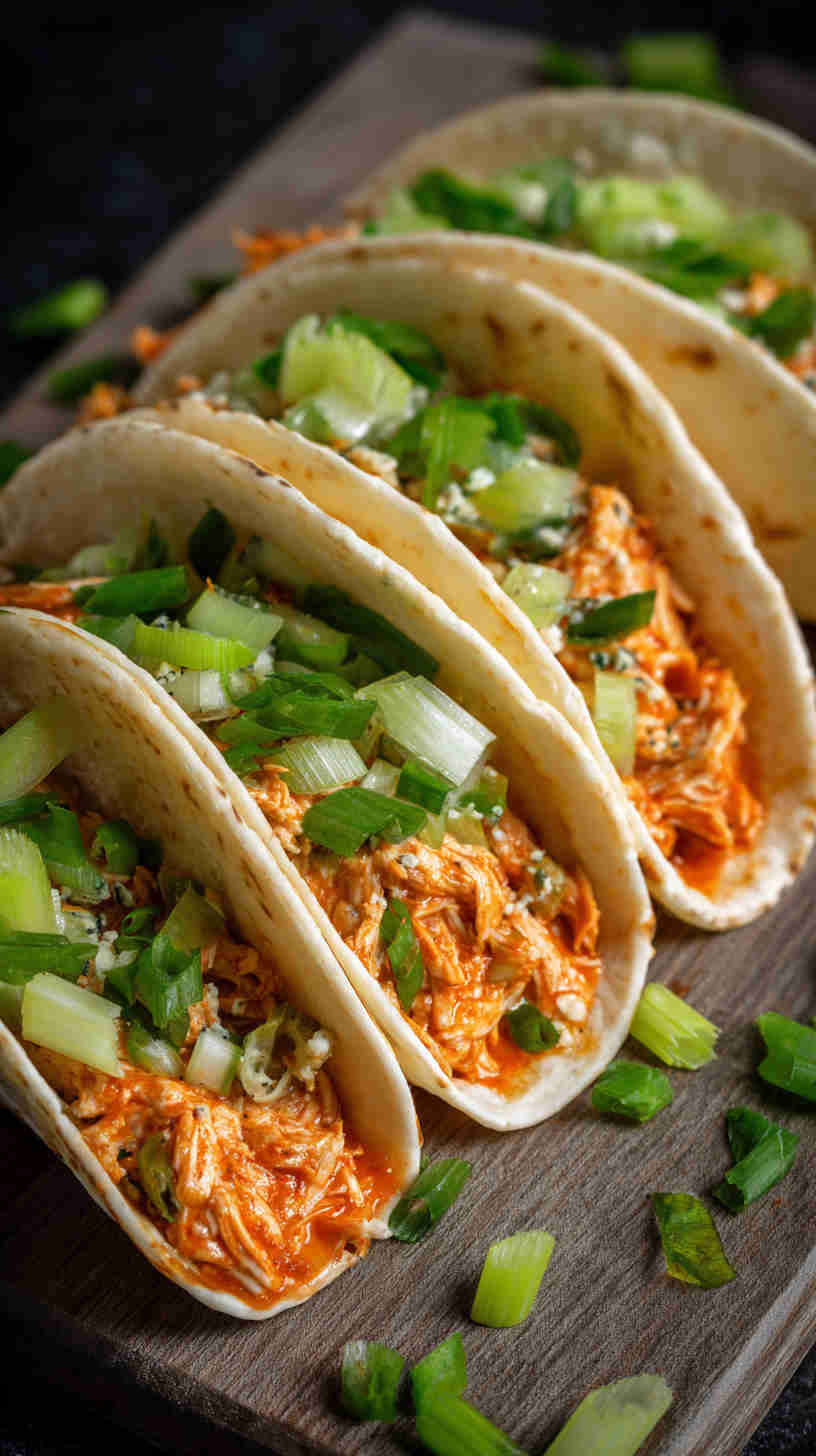Slow Cooker Buffalo Chicken Taco Filling