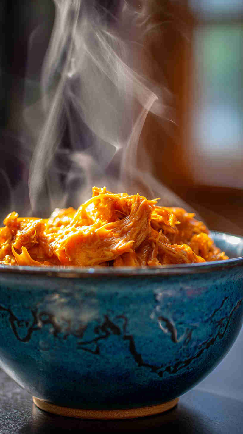 Slow Cooker Buffalo Pulled Chicken
