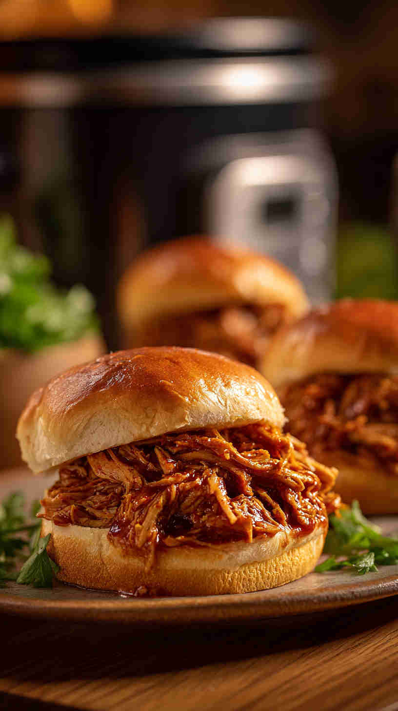 Slow Cooker Buffalo Pulled Chicken
