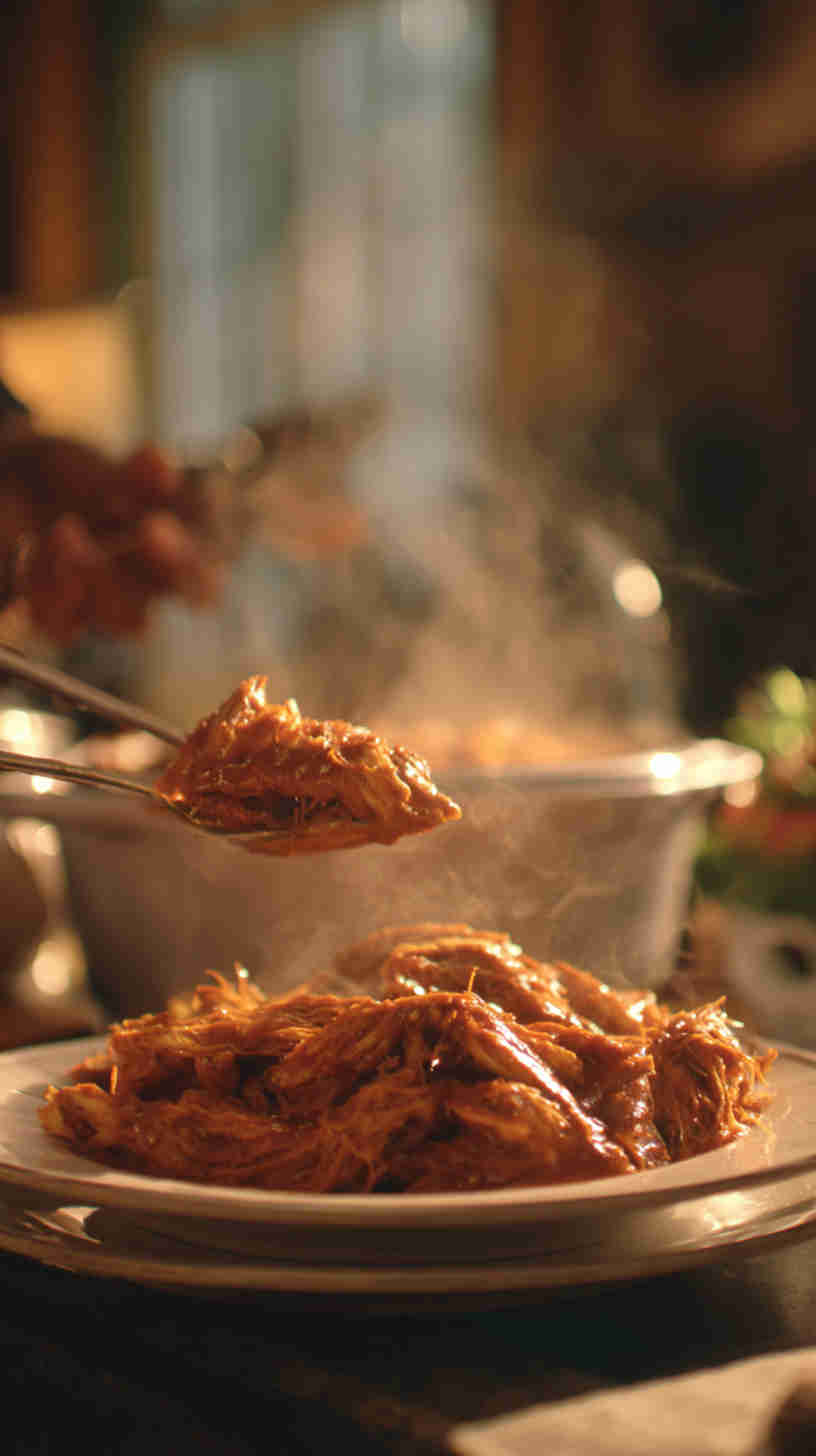 Slow Cooker Buffalo Pulled Chicken