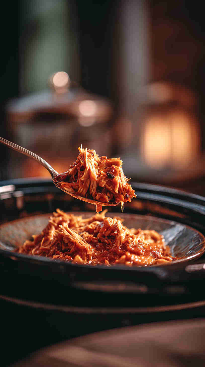 Slow Cooker Buffalo Pulled Chicken