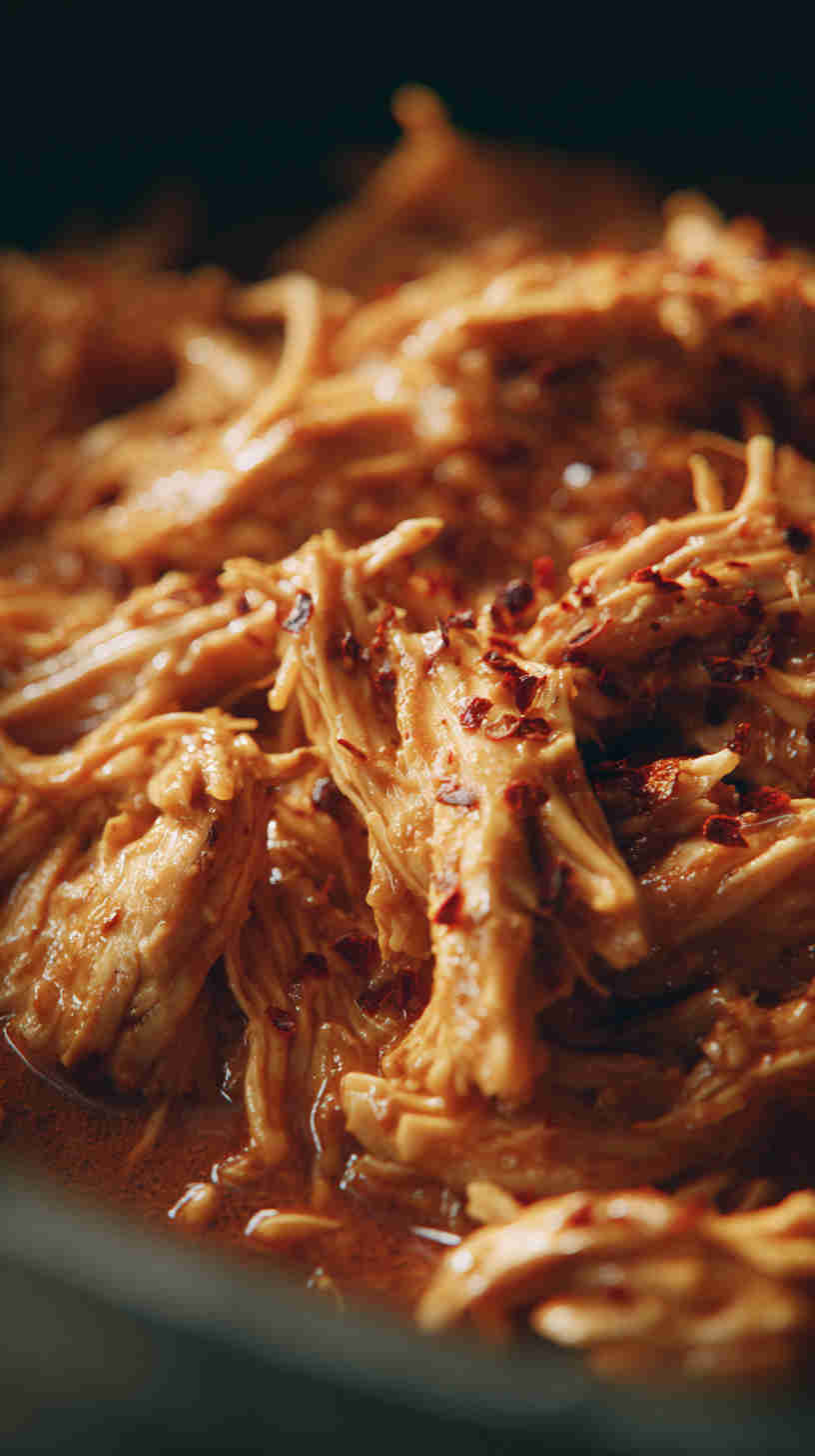 Slow Cooker Buffalo Pulled Chicken