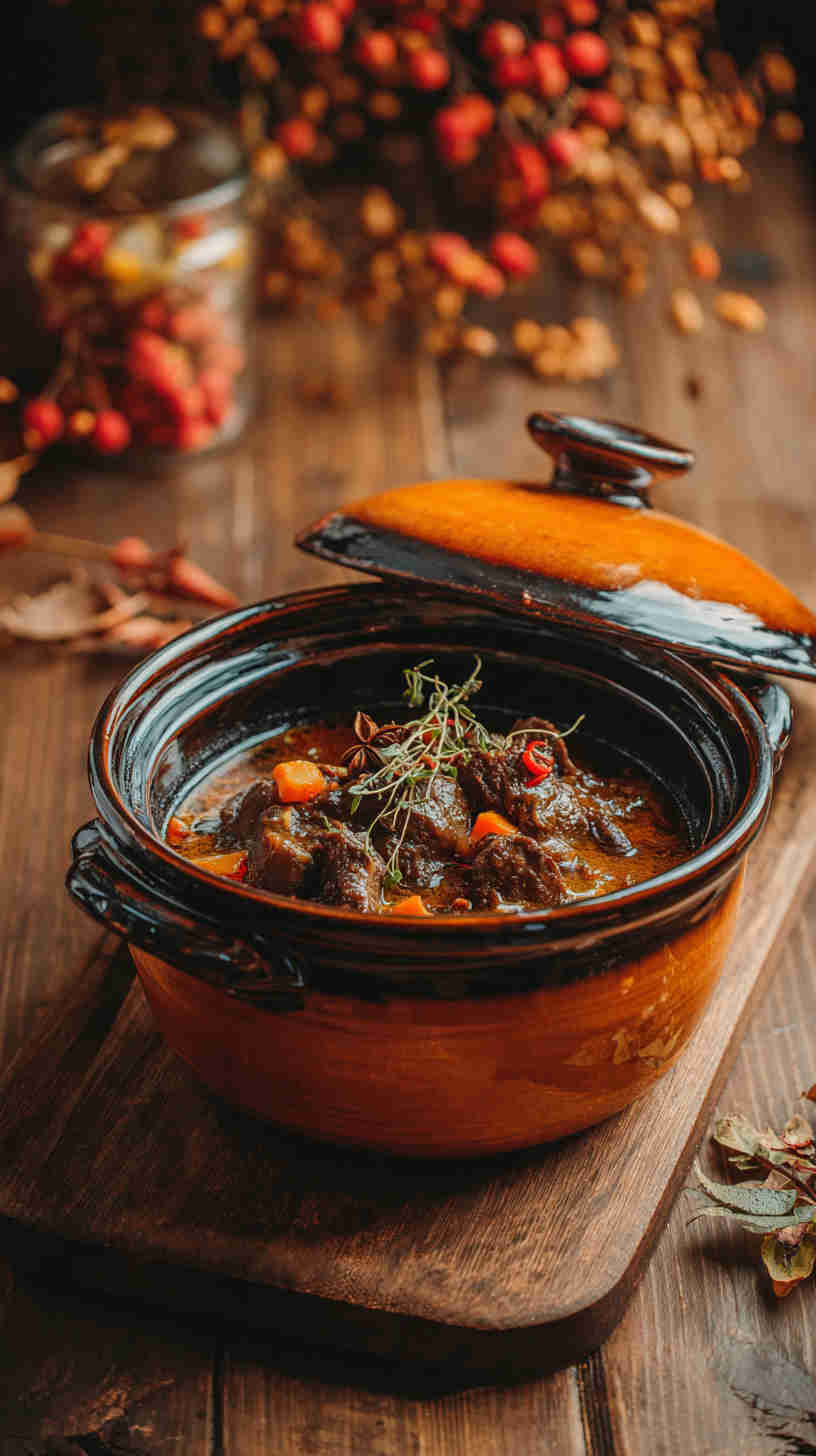 Slow Cooker Butternut Squash Black Bean Stew