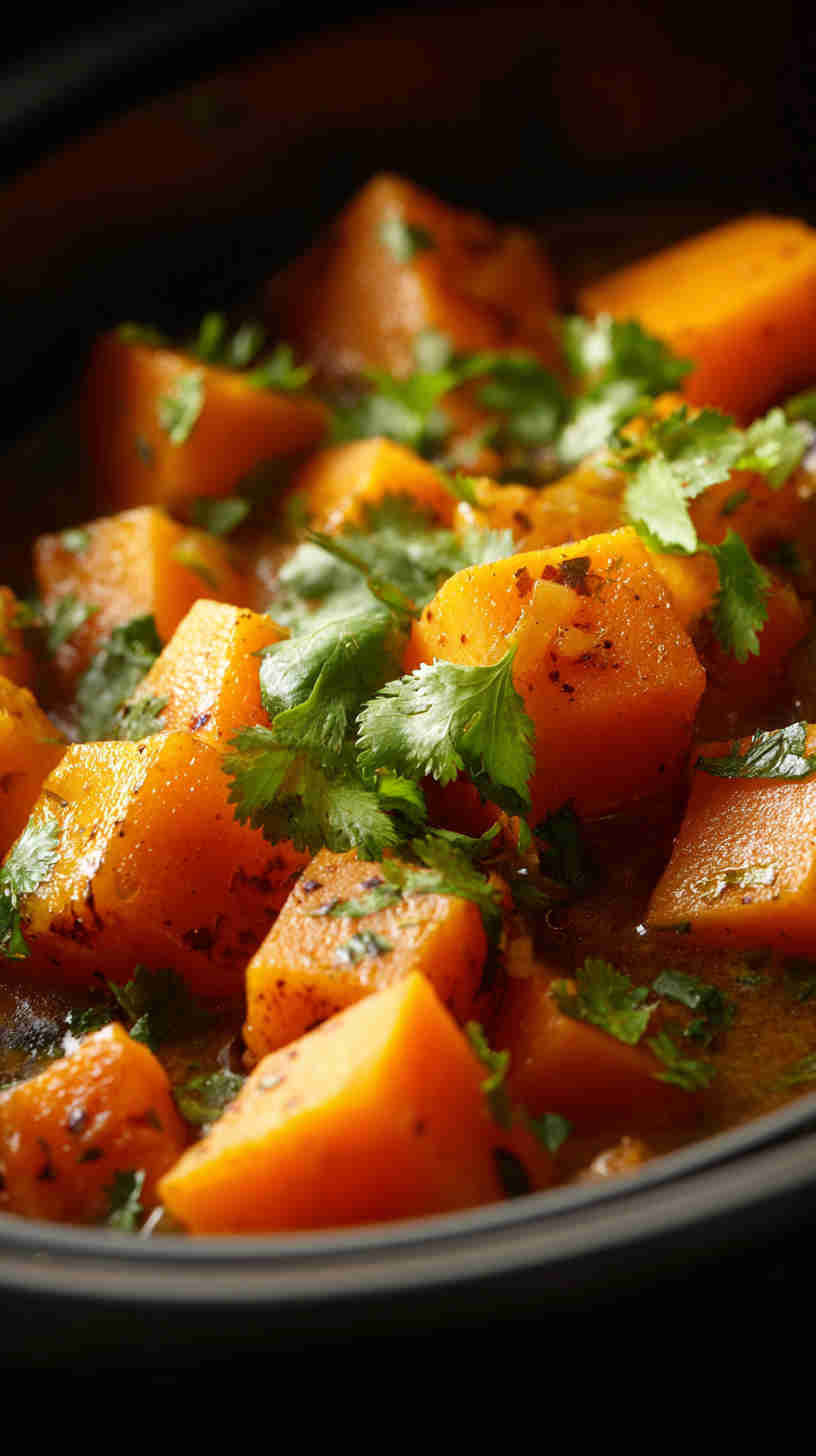 Slow Cooker Butternut Squash Black Bean Stew