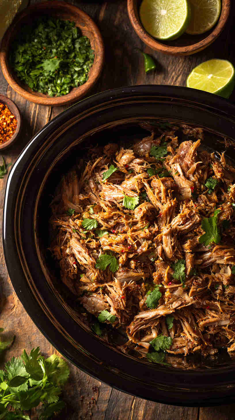 Slow Cooker Carnitas Taco Filling