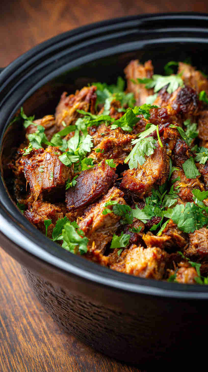 Slow Cooker Carnitas Taco Filling