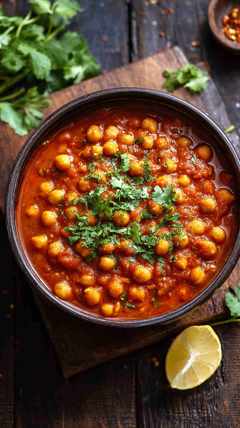 Slow Cooker Chana Masala (Chickpea Curry)