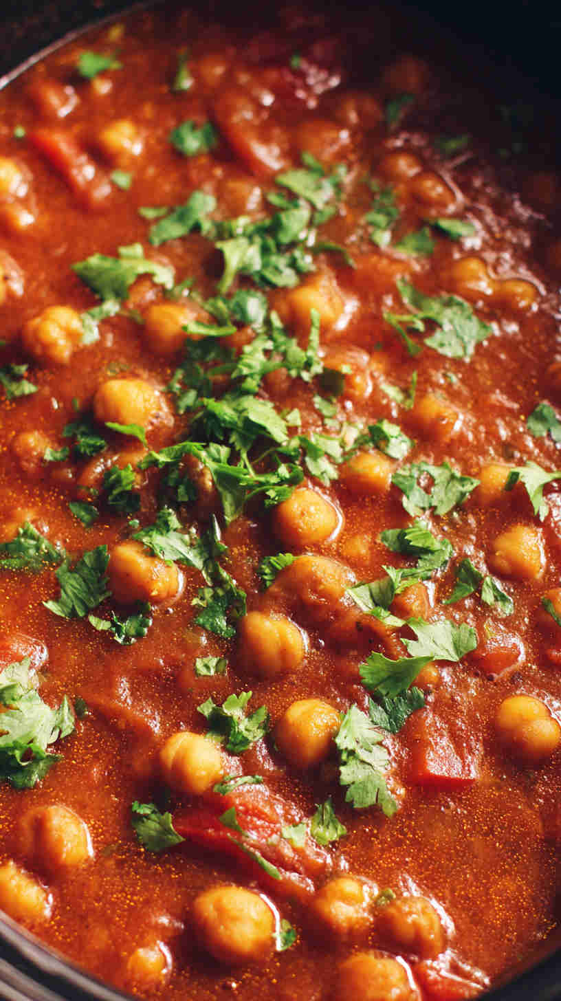 Slow Cooker Chana Masala (Chickpea Curry)