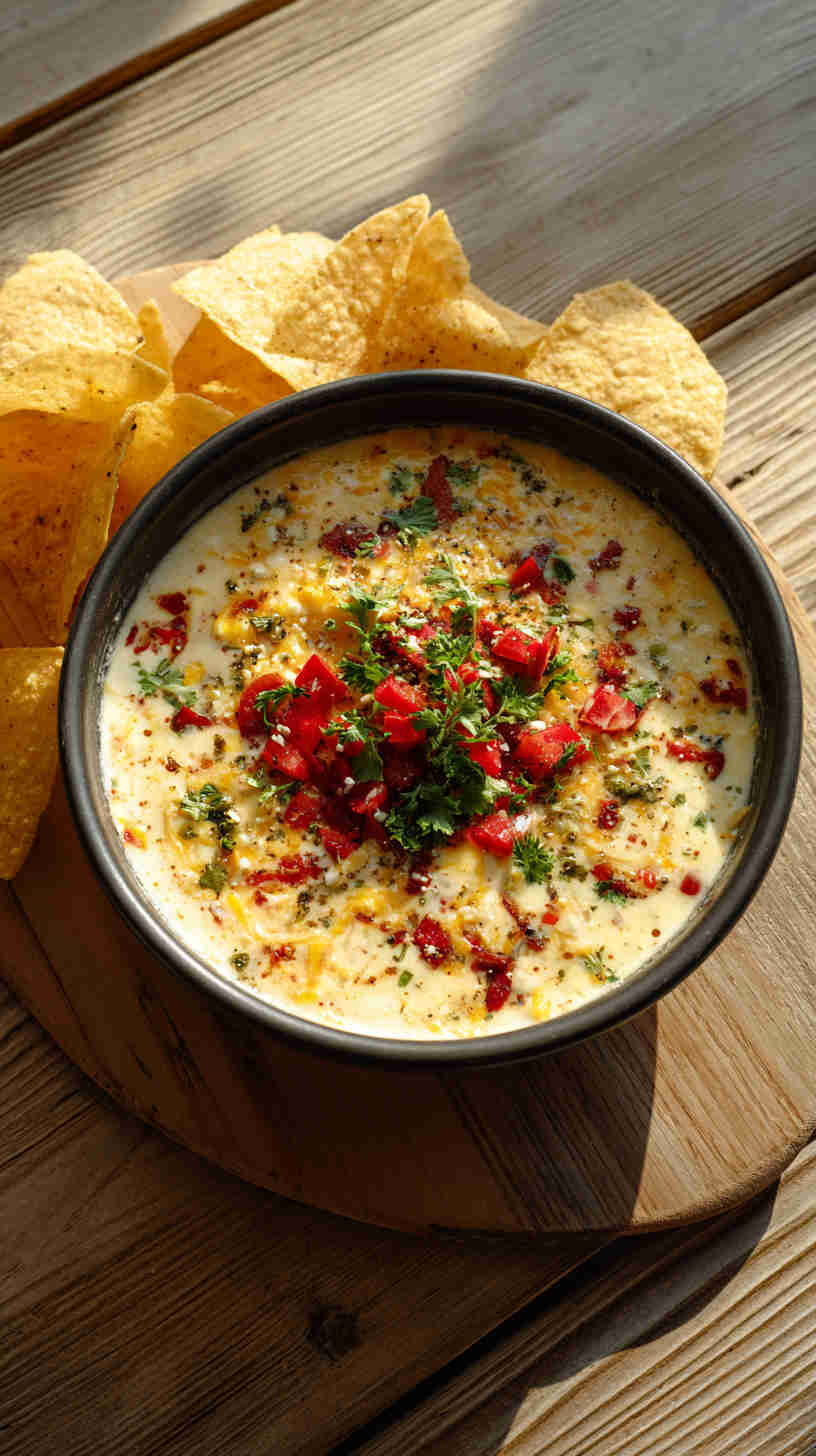 Slow Cooker Cheesy Queso Dip