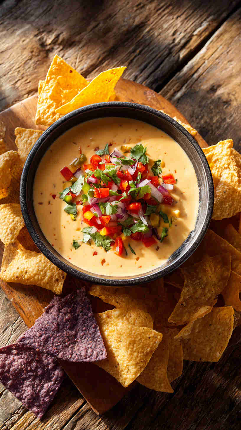 Slow Cooker Cheesy Queso Dip