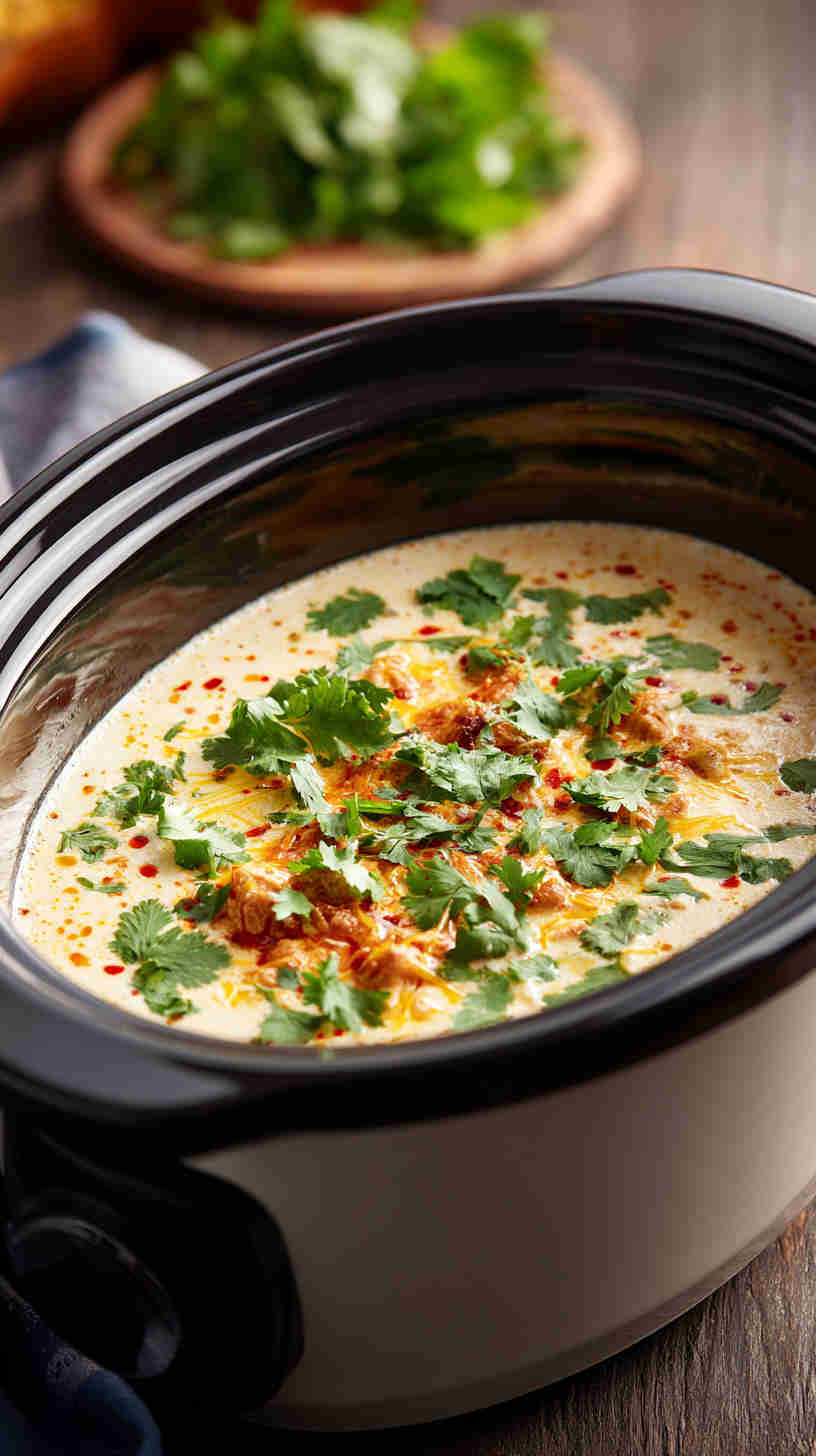 Slow Cooker Cheesy Queso Dip