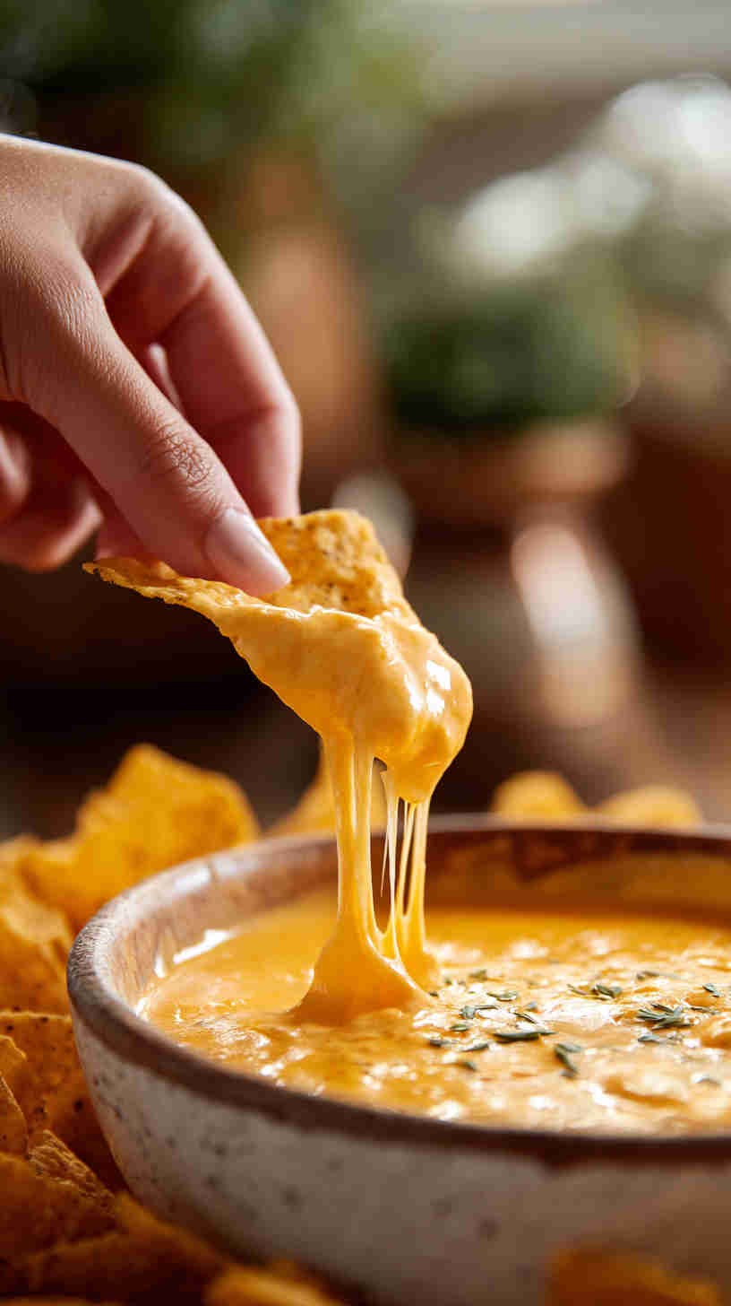 Slow Cooker Cheesy Queso Dip