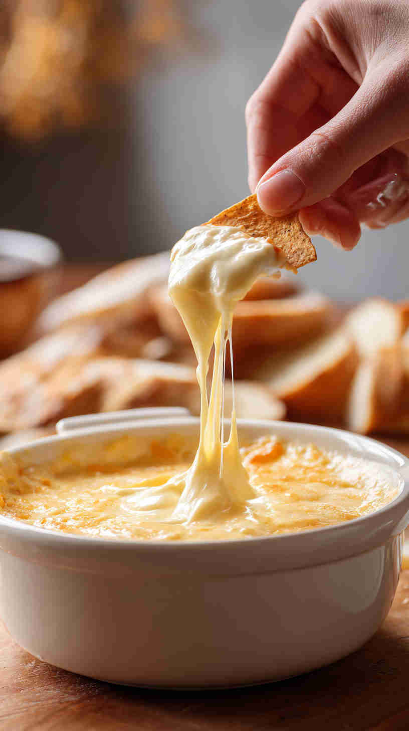 Slow Cooker Cheesy Queso Dip