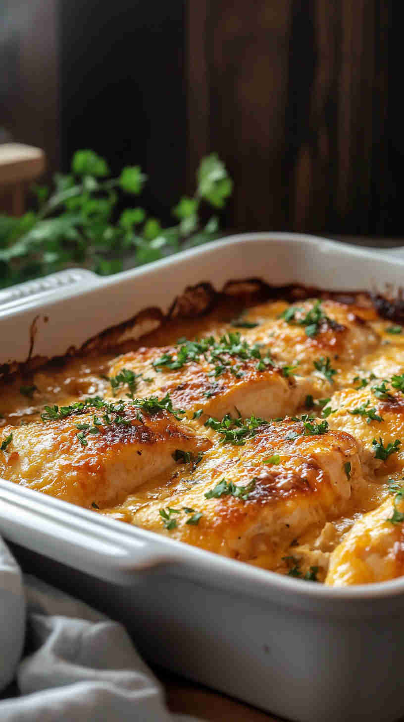 Slow Cooker Chicken Casserole with a Savory Twist
